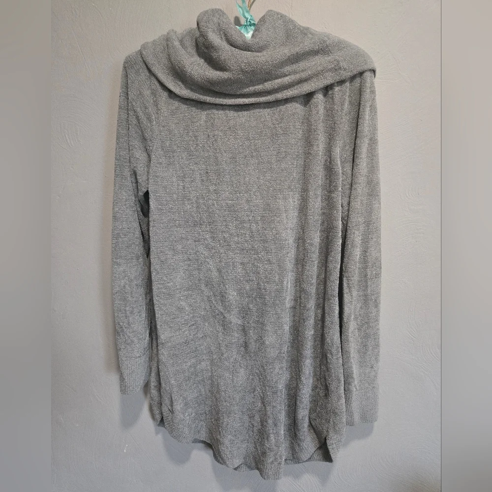 Barefoot Dreams•Cozychic UltraLite Coastal Cowlneck Sweater faded jade. Sz S - Picture 5 of 8